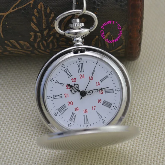 Модные кварцевые для мужчин Римский арабский номер карманные часы человек час fob часы гладкой поверхности оптовая продажа подарок коротк