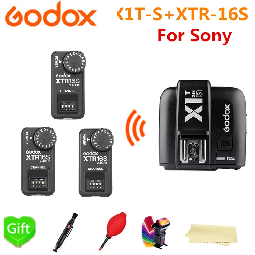 Новый Godox X1TS X1T S TTL 2 4G беспроводной передатчик триггер вспышки + 3 * XTR 16S приемник