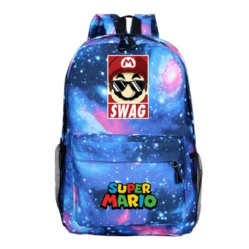 

Hot Sale Super Mario Backpack Fashion New Pattern Rucksack Super Mario SchoolBag Printing Men Women Boys Girls School Backpack
