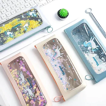 

Unicorn Pencil Case Big Zipper Capacity School Pencil Bag Storage Pouch Pen Box School Supplies Stationery Gift