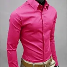 В европейском и американском стиле Для мужчин однотонный яркий цвет-Цвет ed футболки с длинными рукавами и 17 видов цветов однобортный модный Повседневное рубашка «ДЖЕНТЛЬМЕН» для мальчиков