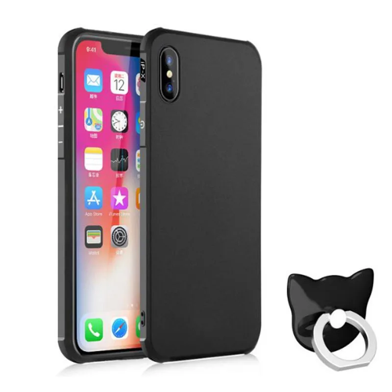 

New For iPhone X Case Soft Silicone TPU Cover Case for iPhone 7 8 Plus 6 6S 5S Full Protective Shockproof Phone Case