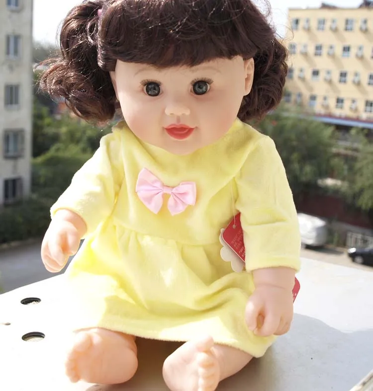 

19" Reborn Baby Doll Girl Newborn Lifelike Realistic Baby Doll Gifts Soft Vinyl Cute Girl In Pink Dress Baby Doll Birthday Gift