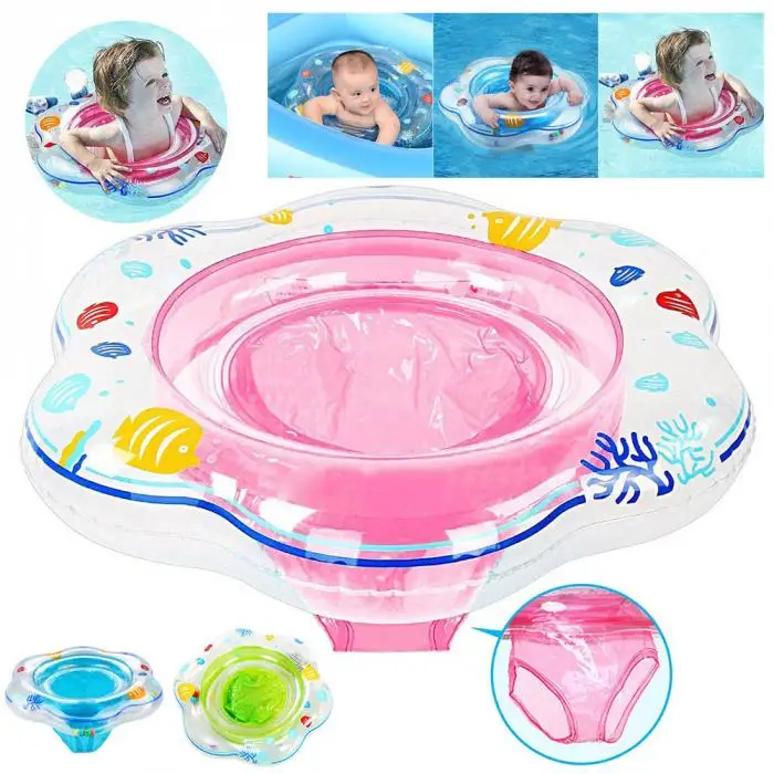 Anel de Natação Brinquedo para o Treinamento Crianças Novas Bebê Assento Flutuador Inflável Segurança Piscina Água 4 Cheap Acessórios