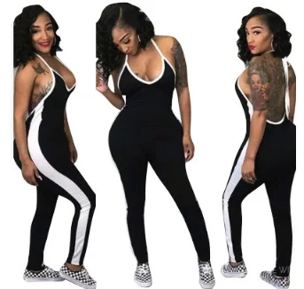 

Cross-border ebay amazon wish pants black bottom white edge sport skinny legs tight leggings women H9438 Fashion ladies dress