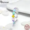 [Coupon $15 OFF $3] BAMOER Authentic 925 Sterling Silver Stackable Rainbow Heart Finger Rings for Women Wedding Anel SCR444 ► Photo 3/6