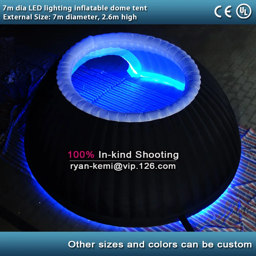 inflatable party tent with LED light
