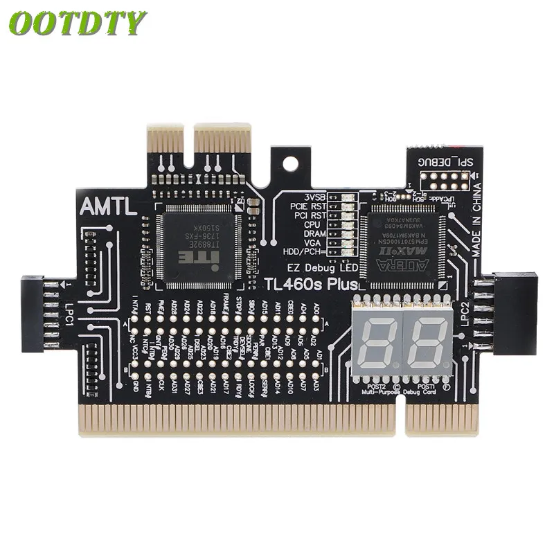 

OOTDTY Multifunction LPC-DEBUG Card PCI PCI-E LPC Motherboard Diagnostic Test LPC-Debug Post card diagnostic test kit