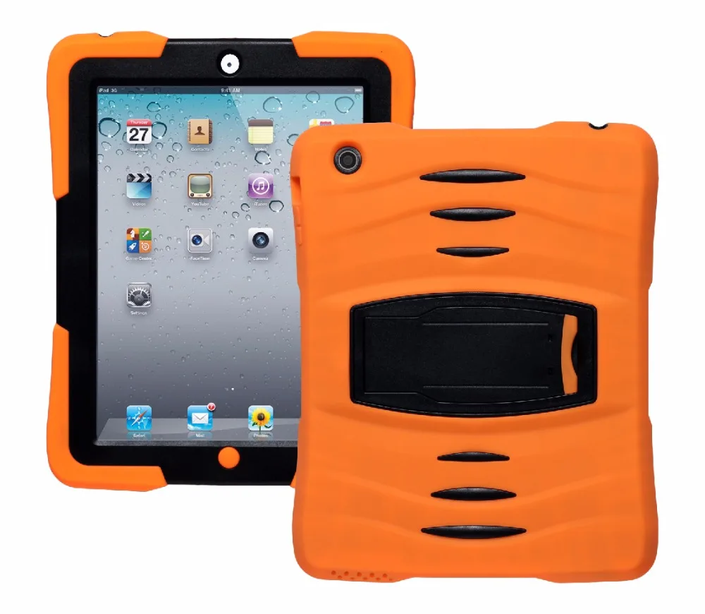 Shockproof Heavy Duty Rubber Stand Case For iPad Air For iPad Air 2 For shockproof-heavy-duty-rubber-stand-case-for-ipad-air-for-ipad-air-2-for