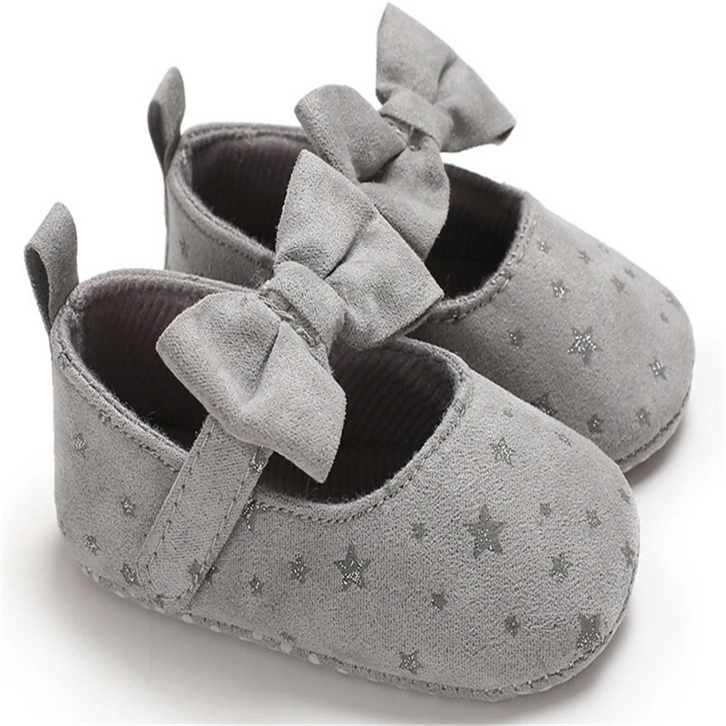 grey baby girl shoes