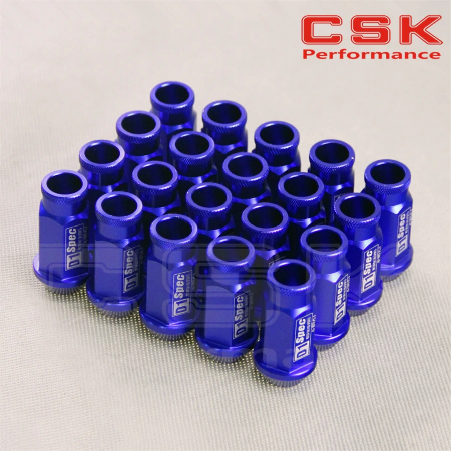 

20pcs D1 Spec M12 x 1.5 Racing Lug Wheel Nuts Screw For Honda, Mitsubishi, F ord, Toyota, RED / GOLD / SILVER / BLUE