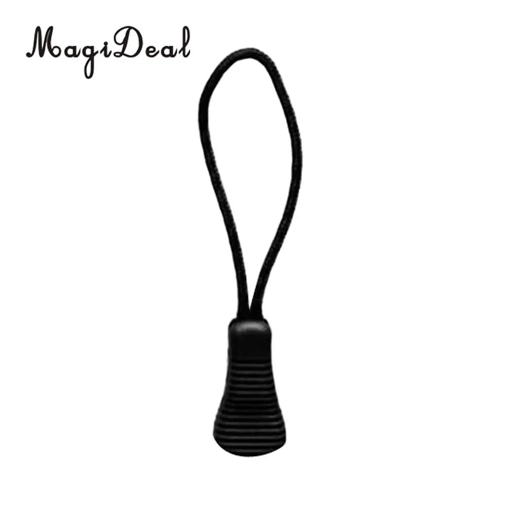 MagiDeal 10pcs Nylon Cord Zipper Pulls Zipper Extension Zip Fixer for Backpack Jacket