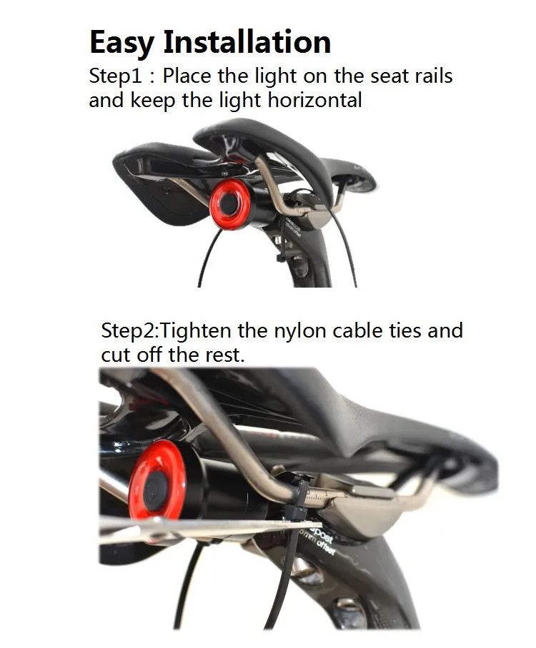 XLITE100 велосипедный фонарь для велосипеда, задний свет Автоматическое включение/выключение с одной кнопкой стоп-сигнал зондирования Светодиодный Перезаряжаемые зарядка через usb велосипедная задняя фара IPX6