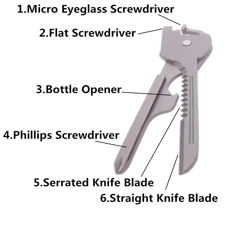  ٱ  ƿƼ Ű ü Ʈ, ũ̹ , EDC ķ ߿ ,  6 in 1 , 1PC