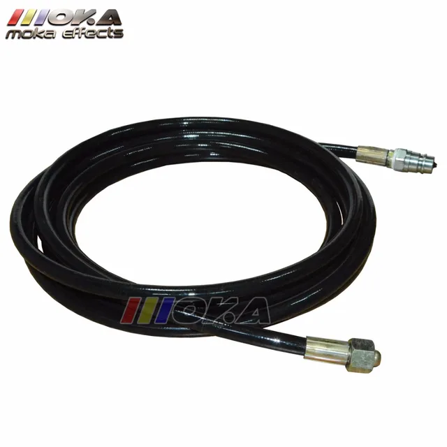 18M co2 Jet Hose black stainless steel Pro DJ Equipment Pipe Standard