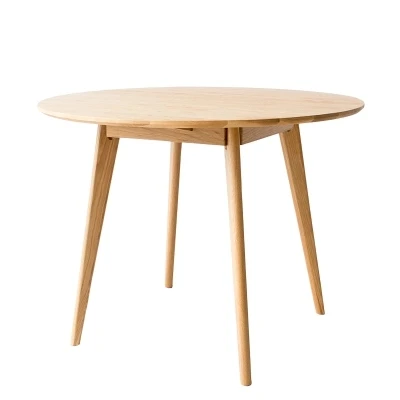 Solid wood round table modern minimalist small table dining table