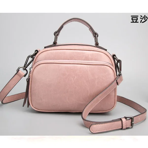 

XIYUAN female pink/brown/black Luxury Cow Leather Handbags Women Bags Designer Fashion Shoulder Crossbody Bag for girl Big Tote