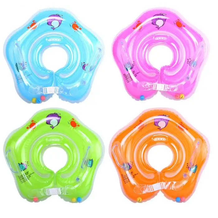 Новые детские кольца для плавания двухъярусные защитные Плавающие ПВХ надувной матрас для бассейна с ручкой