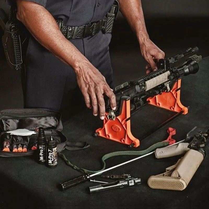 Rifle de Limpeza Rack de Manutenção Caça Tiro Smith Banco Resto Titular Ferramenta Berço Gun 7 Caça Tiro gun Smith Banco Resto Rifle