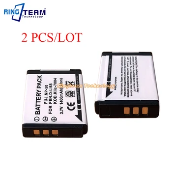 

2Pcs/Lot Digital Battery for K7004 KLIC-7004 for Fuji NP-50 for Pentax D-Li68 Ftis Fujifilm X10 X20 XP100 XP150 F50 F60 Cameras