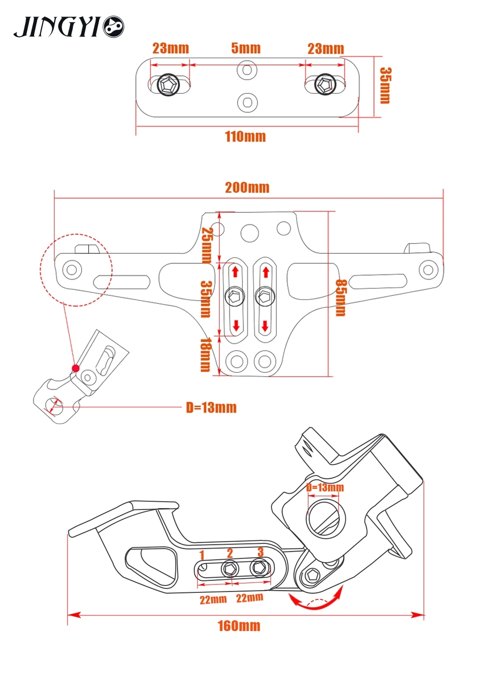 W214 держатель номерного знака для мотоцикла для MT 09 TRACER Yamaha FAZER FZ6 FORZA300 поддержка платы MOTO UNIVERSEL