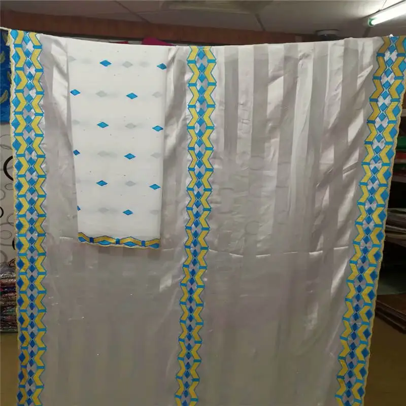 

YL!African Embroidery Lace Fabric High Quality Dubai Cotton Lace Swiss Voile Lace With Stones 2+5 Yards Swiss Voile Lace! P70820