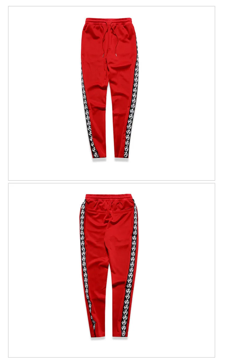 Aolamegs Harem Pants Men Side Graphics Print Retro Pants Elastic Waist Track Pants Trousers Mens Fashion Joggers Sweatpants New (16)