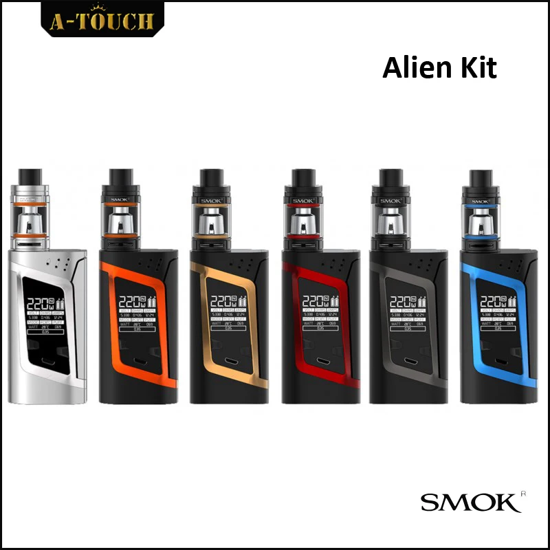Elektronik Sigara Original Smoktech Smok Alien Kit With 3ml TFV8 Baby Tank And Alien 220W Box