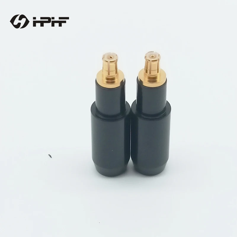 

HPHF A2DC Connector DIY Headphone Cables Jack Adapter Plug Gold Plated Audio Cables Accessory 1 Pair