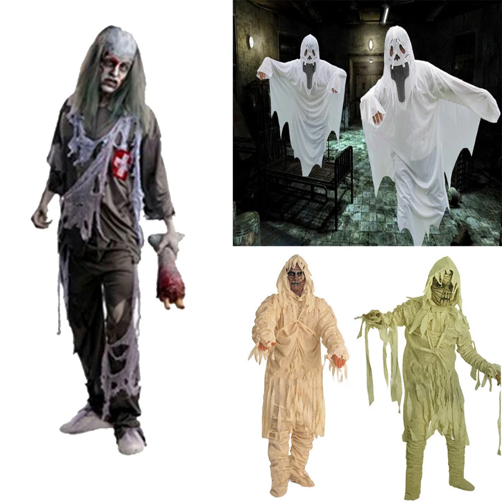 1ピース大人のハロウィン衣装ゾンビミイラコスプレ服不気味な仮装 Dresses Dress Dress Dress Dressdress Fancy Aliexpress