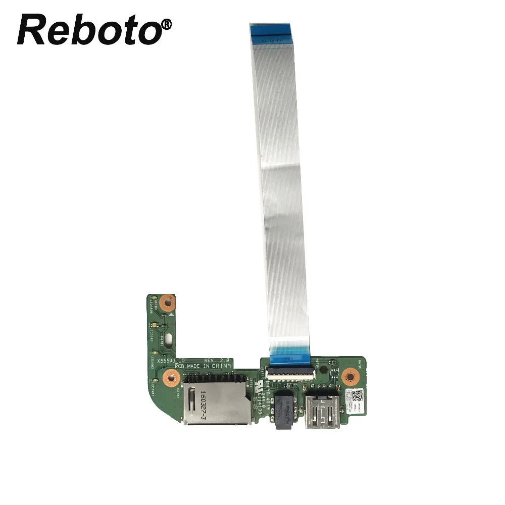 Reboto оригинал для ASUS X555 X555U X555UJ_IO USB аудио кард ридер плата с кабелем REV: 2 0 MB 100%