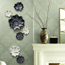 Смола лист лотоса Настенный декор орнамент для домашнего фона Настенный декор Beige_L