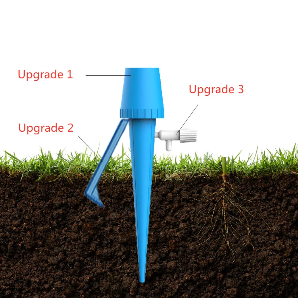 

2/6pcs Adjustable Auto Self Spikes Plant Drop Watering System With Holder Automatic Drip Watering Gardenr Flower Irrigation Tool