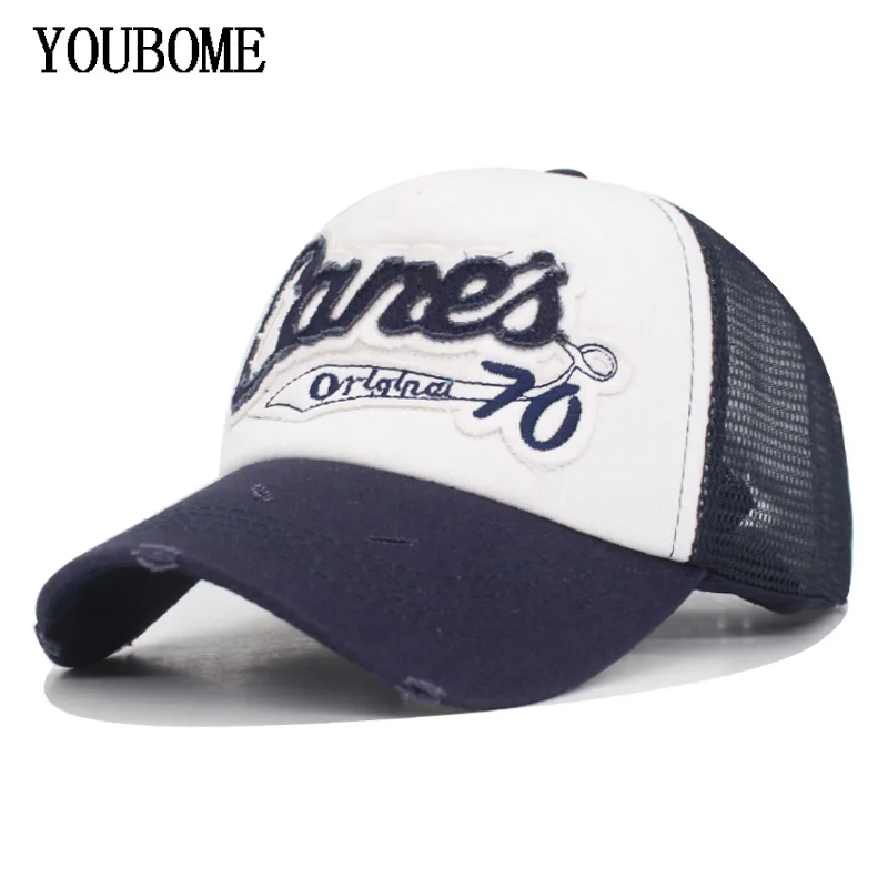 

YOUBOME Brand Summer Mesh Baseball Cap Women Snapback Caps Hats For Men Casual Casquette Bone Letter MaLe Dad Cap Baseball Hat
