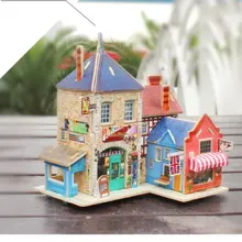 Robotime поделки мини британский музыкальный магазин деревянные головоломки Миниатюра ручной работы F132