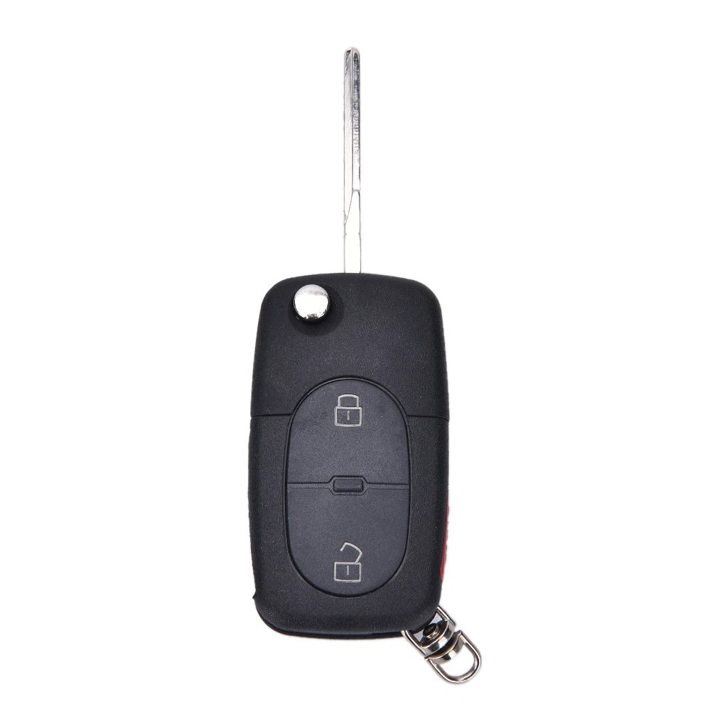 

2 Button + Panic Flip Fit A4 A4 Quattro Folding Remote Key Fob Case Shell