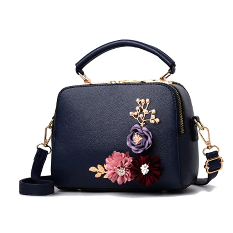 المرأة حقيبة خمر نساء رسول حقائب الكتف عارضة حمل الأعلى مقبض حقيبة الطالب محفظة محفظة جلدية 2018 جديدة الأزهار