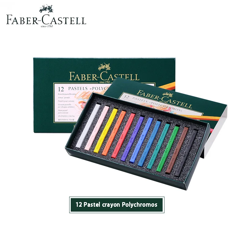 Faber Castell 12/24/36/60 Цвет Пастель Polychromos нетоксичный профессиональный художник картина маслом мелки с ручной росписью - Цвет: 12 color cardboard