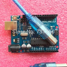 UNO R3 for Arduino (with LOGO) MEGA328P ATMEGA16U2 5PCS UNO R3 + 5PCS cables