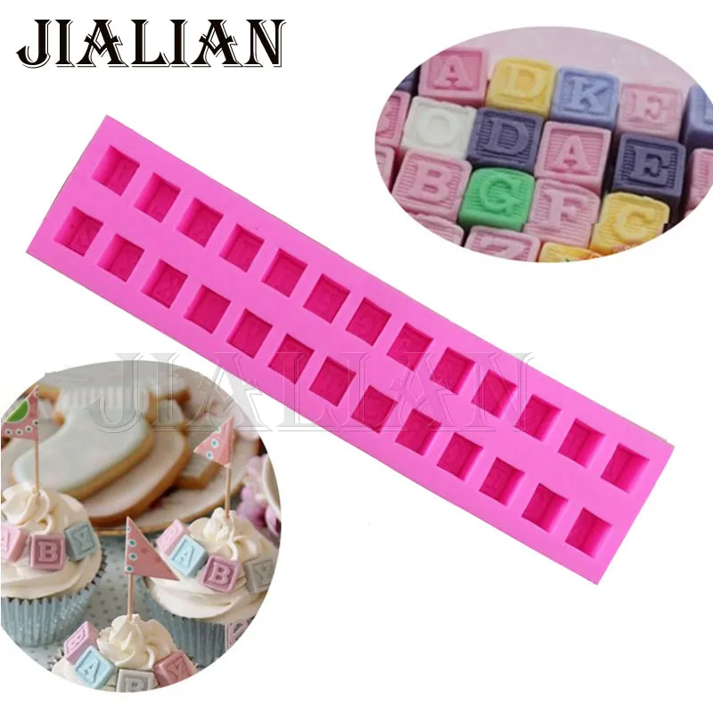 Лидер продаж силиконовая 3D форма для выпечки 26 Английских Букв|cake pops|fondant cakefondant