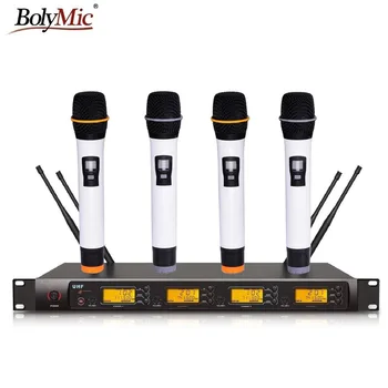 

Bolymic 4 channels wireless microphone handheld uhf wireless microphone