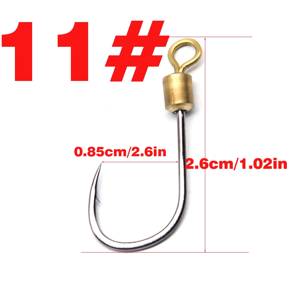 Новые рыболовные крючки 10 шт./лот из высокоуглеродистой стали поворотное кольцо рыболовные крючки 4#6#8#10#12#13#14#15#16# крючки для Червяков
