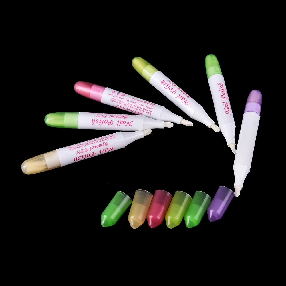 1Set Nail Art Polish Corrector Removal Remover Pen + 3 Replacement Tips
