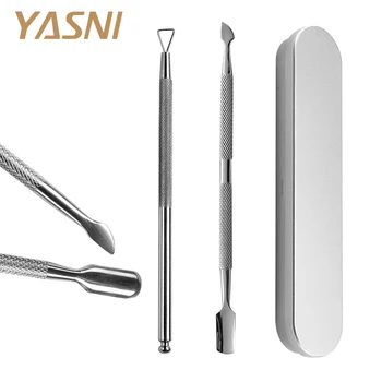 

Stainless Steel Cuticle Remover Finger Dead Skin Push Nail Cuticle Pusher Nail Care Tool Nail Art UV Gel Polish Remover NT114