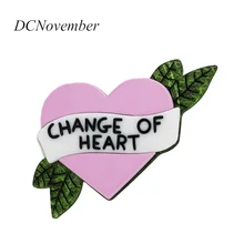 Love Brooches Change Of Heart Brooch Pin Resin Acrylic Brooches Pins Fashion Dress Accessory Jewelry DCNovember
