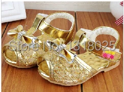 2014 Summer baby girls soft bottom toddler shoes diamond hollow out ...