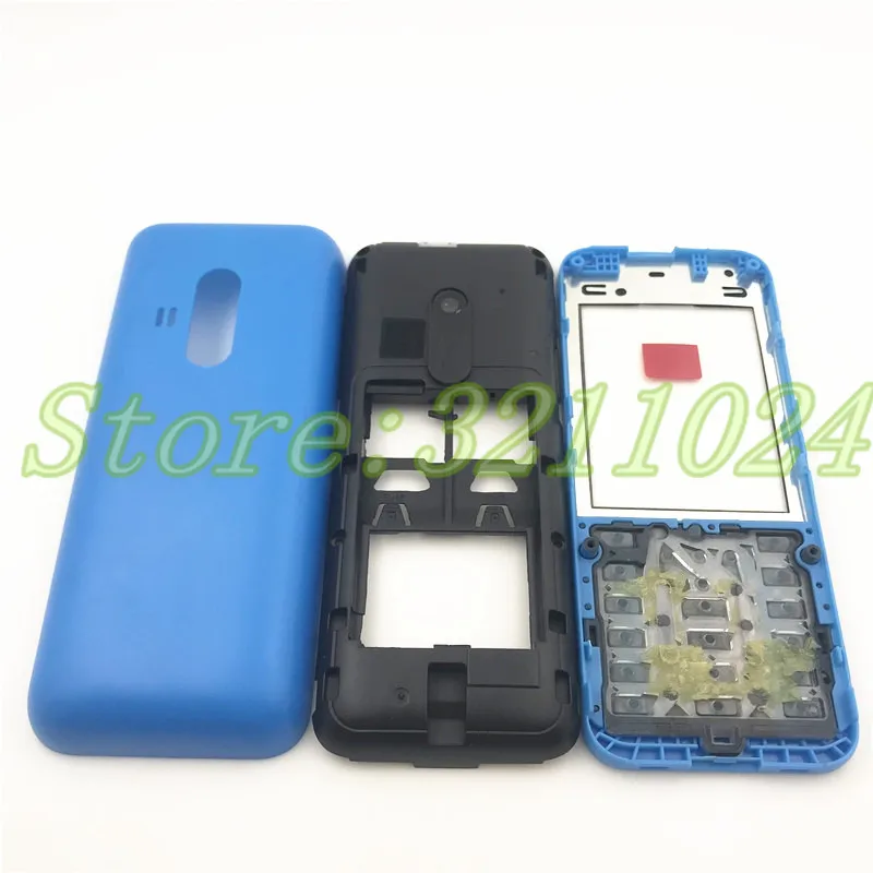 Задняя Крышка аккумуляторной батареи для Nokia 220 передняя и средняя рамка чехол с