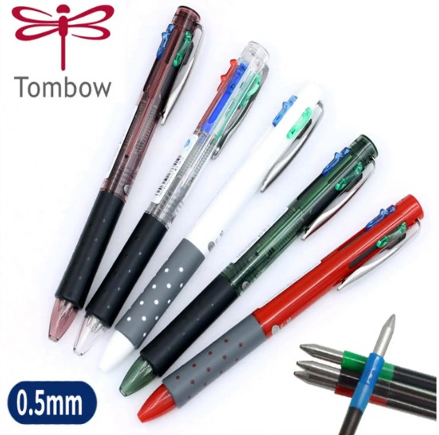

TUNACOCO 3/4 colors 0.7MM roller ball TOMBOW ballpoint ball pen Japanese stationery BC-FRL office school supplies bb1710140