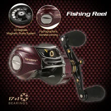 Fishidrops BC150 катушка для ловли карпа катушка для ловли на приманку металлическая катушка рыболовное снаряжение 6,3: 1 17+ 1 Шариковые подшипники левая/правая рука Pesca