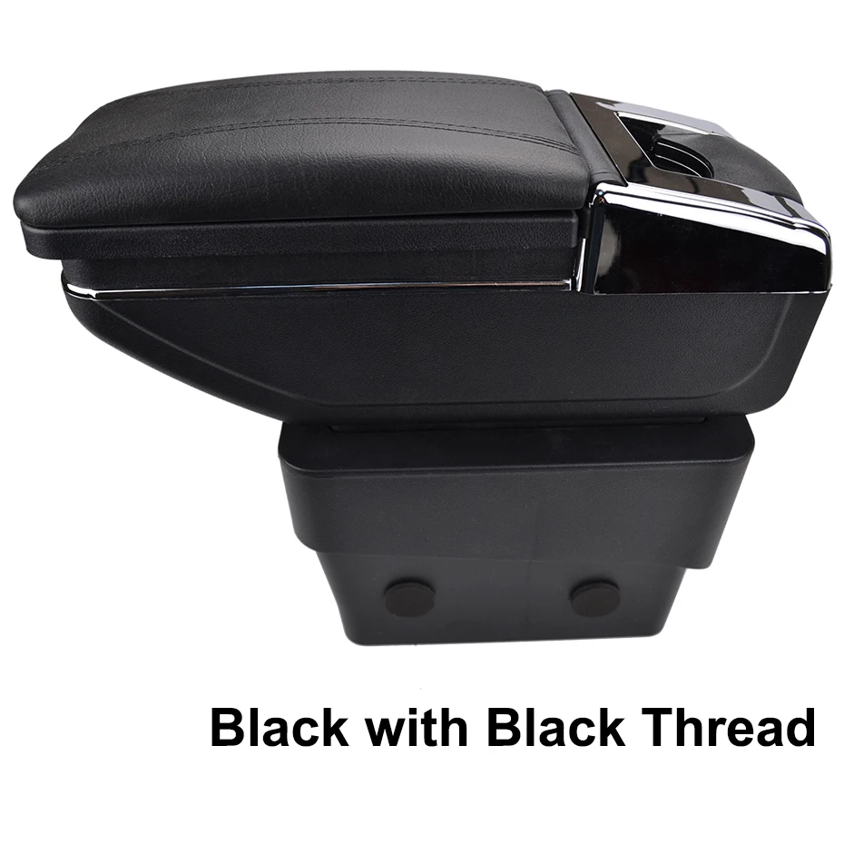 Для Skoda Octavia Mk3 A7- центр консоли ящик для хранения поворотный подлокотник Подлокотник - Название цвета: Black Thread